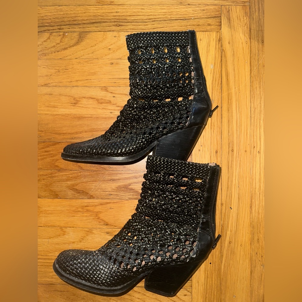 Jeffrey Campbell cage bootie
